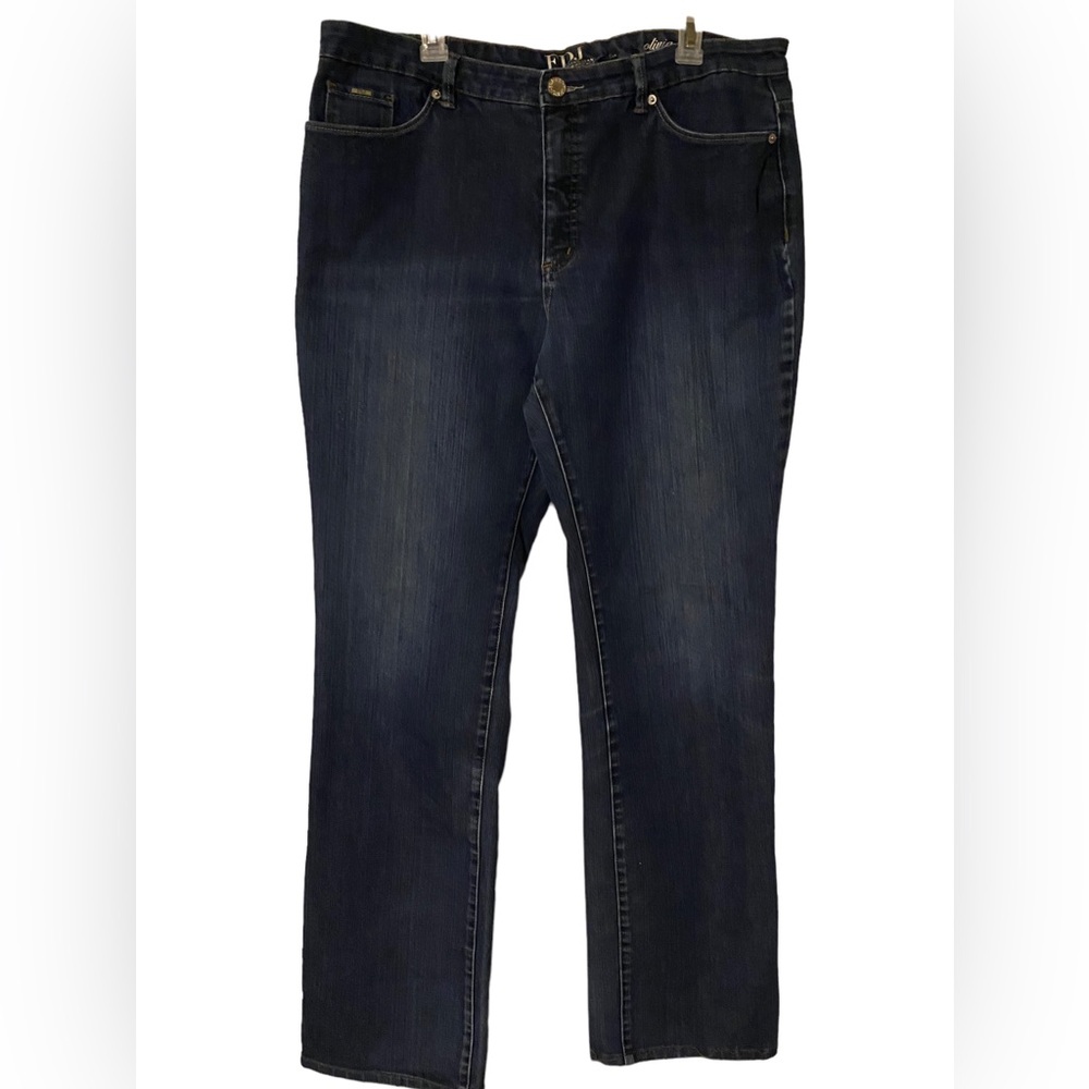 FDJ French Dressing Jeans Olivia Blue Denim High Rise Straight Women’s 24T Tall